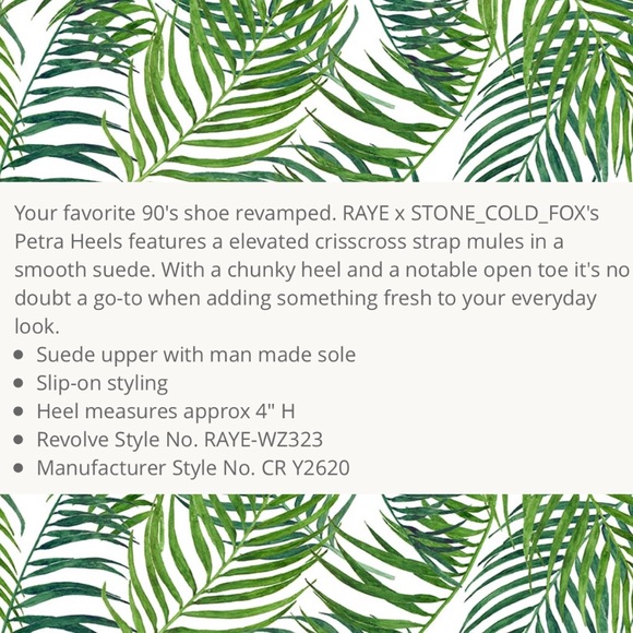 Raye X Stone Cold Fox | Black suede Petra heels - Picture 8 of 8